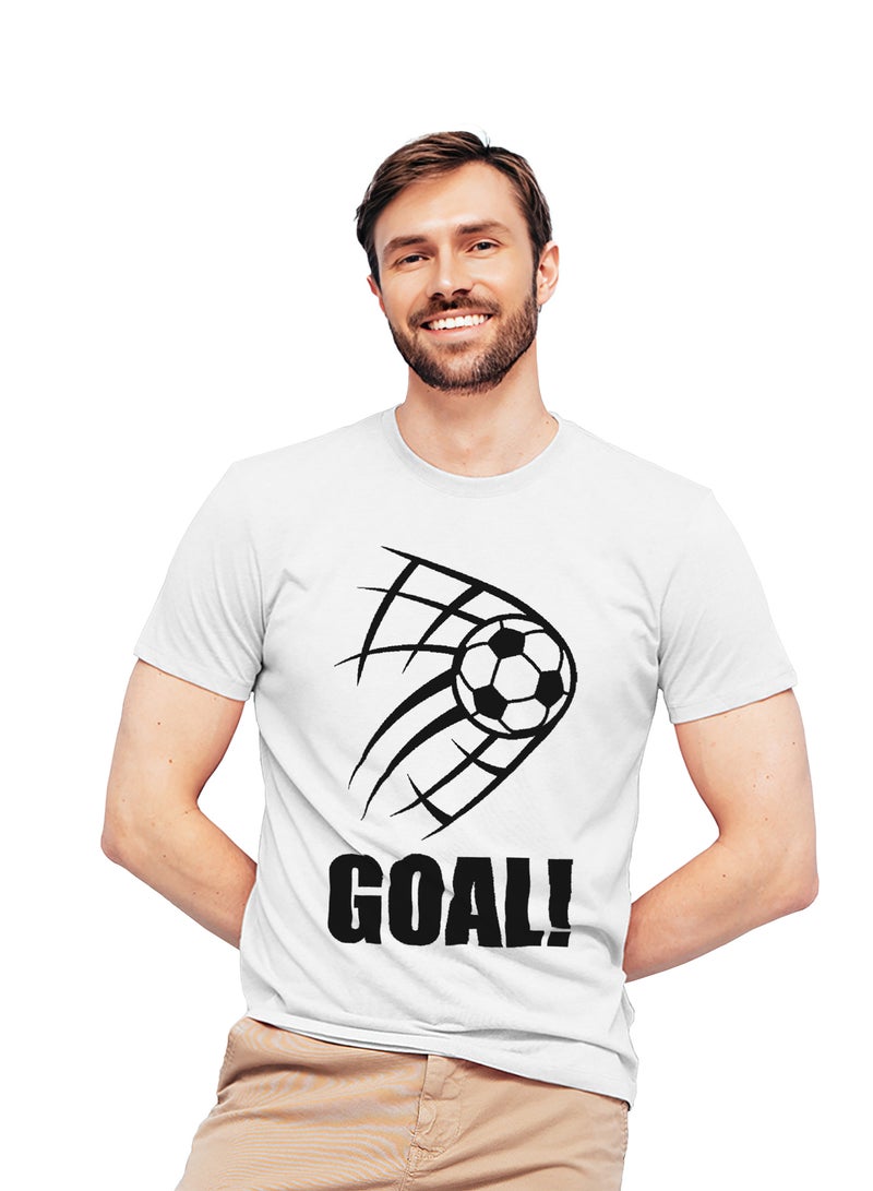Fashion World Cotton T-shirt Printed with High-quality FOOTBALL - Image 1