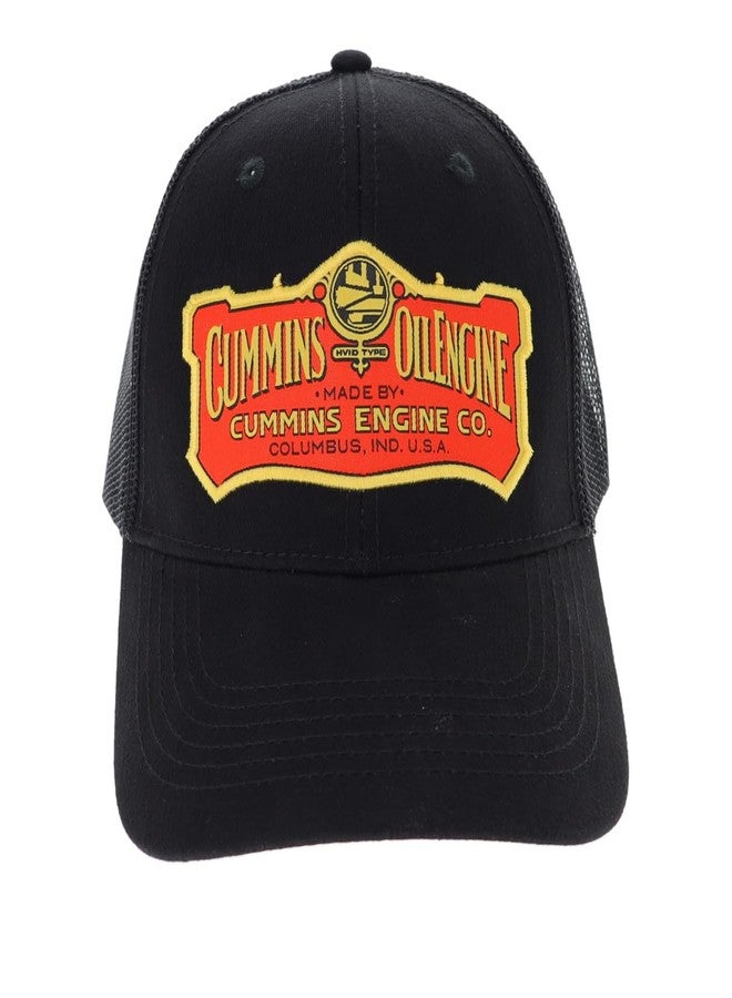Cummins Hat Vintage Baseball Cap 1919 Logo Snapback Trucker Hats for Men Wome,Mesh Snapback Cap, Black - Image 1