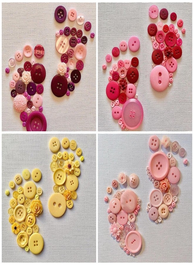Greentime 250-300 Pcs Buttons for Crafts Assorted Size for Sewing DIY Crafts Decoration for St Patricks Day-Green - Image 5