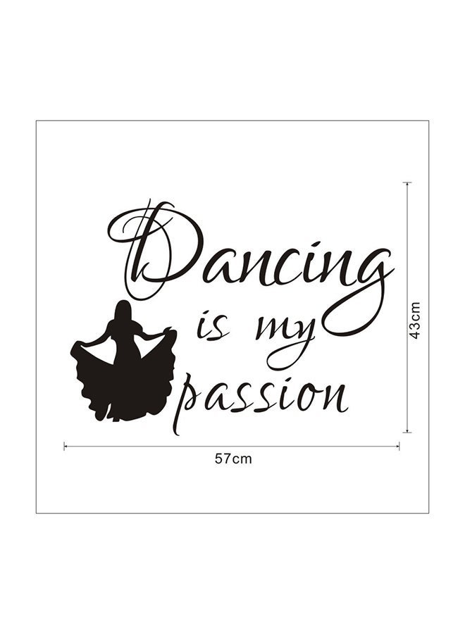 NIBEMINENT Ballet Dancing Wall Sticker Multicolour 57 x 43cm - Image 2