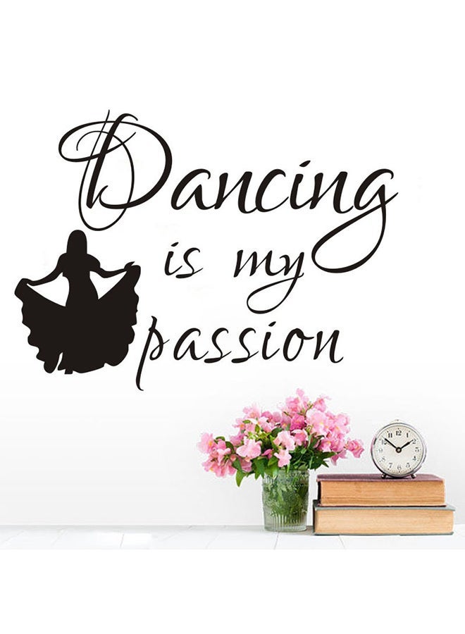 NIBEMINENT Ballet Dancing Wall Sticker Multicolour 57 x 43cm - Image 1