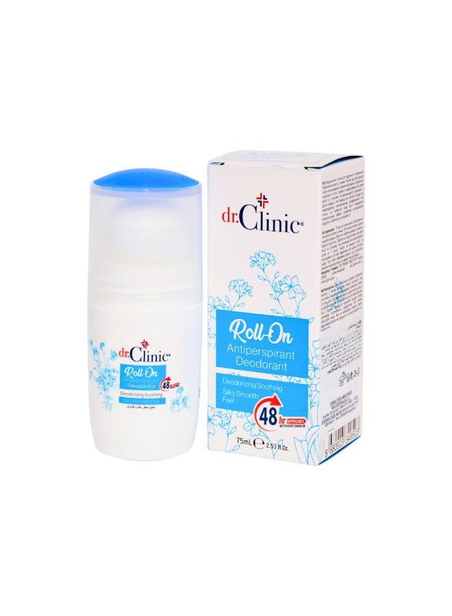 dr.Clinic Roll-On Antiperspirant Deodorant | 48-Hour Protection, Silky Smooth Feel, Deodorant for Men & Women - Cool Scent - 75 ml - Image 5