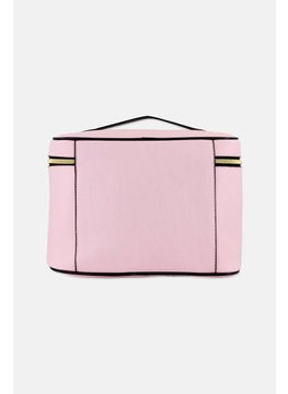bebe Women Brand Logo Cosmetic Bag, Pink  - Image 2