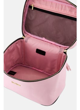 bebe Women Brand Logo Cosmetic Bag, Pink  - Image 3