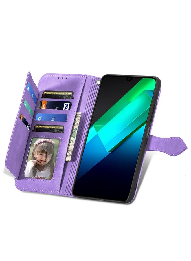 S-TOP Case For Infinix Note 12 G96 Embossed Flower Zipper Leather Phone Case - Image 4