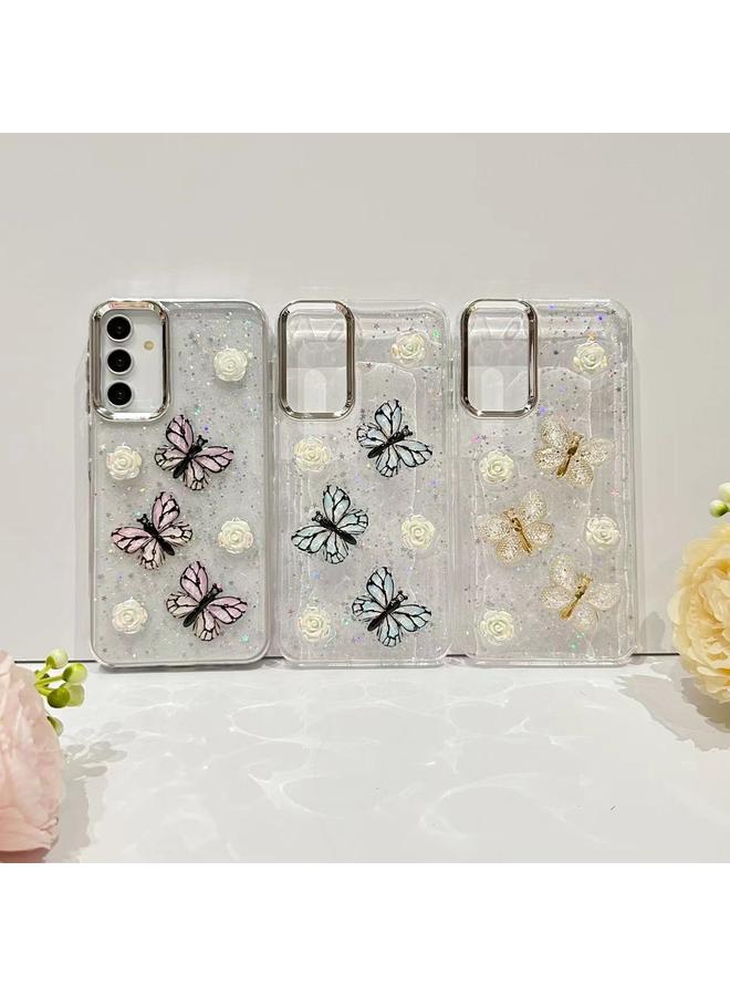 S-TOP Case For Samsung Galaxy S24 5G Three-dimensional Butterfly Glitter TPU Phone Case - Image 2