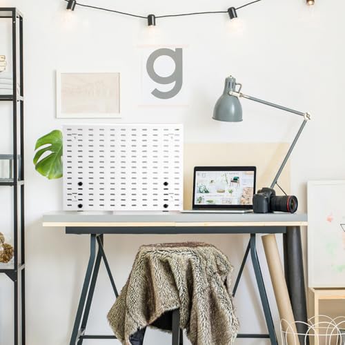 OSALADI 2pcs Pegboard Desk Bracket Pegboard Table Mount Desktop Connector Shield Holder Desk Shelf Clamp Support Pegboard Installing Tool for Garage Kitchen Home Office Black, N550MJBGUGA5110QJ74RFP1 - Image 4