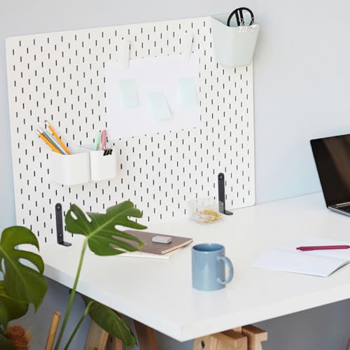 OSALADI 2pcs Pegboard Desk Bracket Pegboard Table Mount Desktop Connector Shield Holder Desk Shelf Clamp Support Pegboard Installing Tool for Garage Kitchen Home Office Black, N550MJBGUGA5110QJ74RFP1 - Image 3