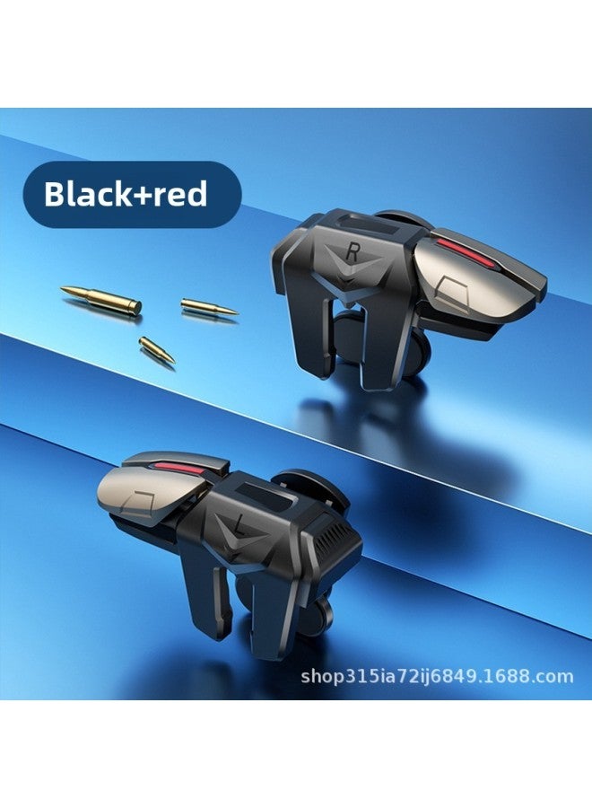 G21 Six-finger Linkage Mobile Game Controller Physical Mechanical Key Aid on Direct Sale For Pubg Game-Product Color:G21 Six-finger Linkage Alloy Black - Image 1