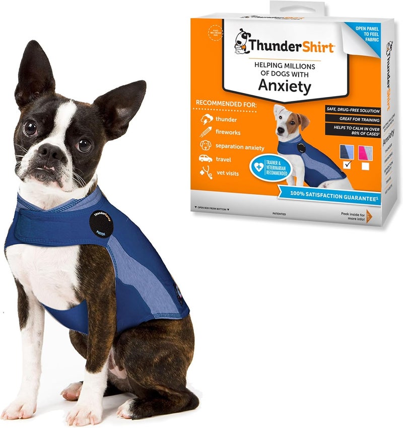 ThunderShirt for Dogs, X Small, Blue Polo - Calming Anxiety Vest - Image 1