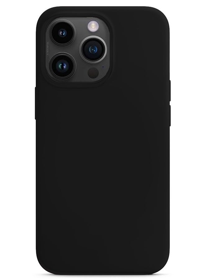 CATANES غطاء واقي ناعم من السيليكون لهاتف آيفون 14 برو - أسود - Image 2