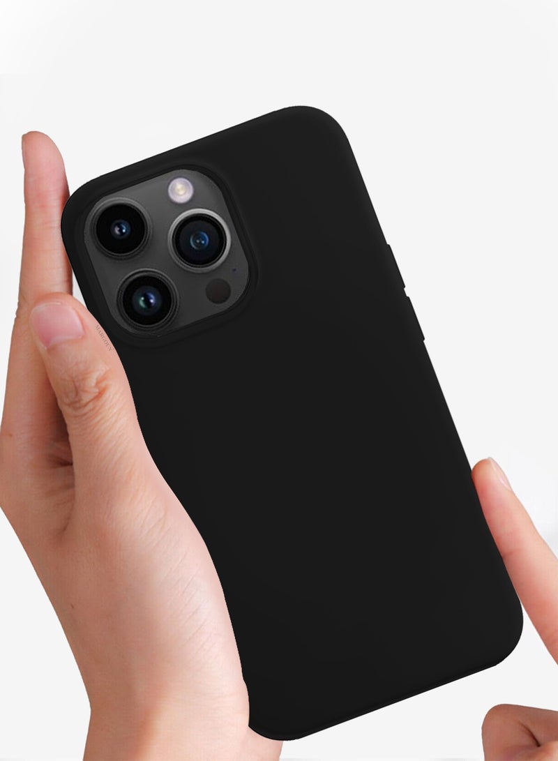 CATANES غطاء واقي ناعم من السيليكون لهاتف آيفون 14 برو - أسود - Image 4