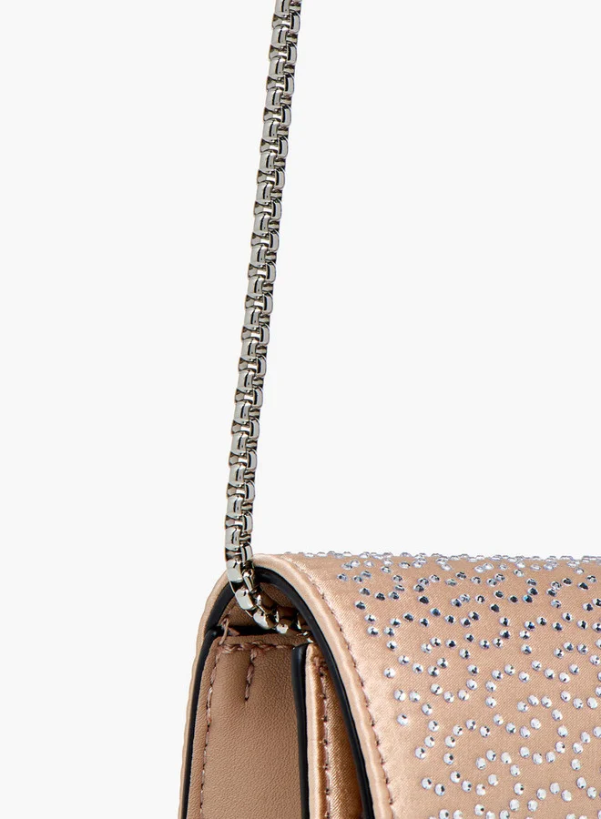 Celeste Embellished Crossbody Bag with Chain Strap