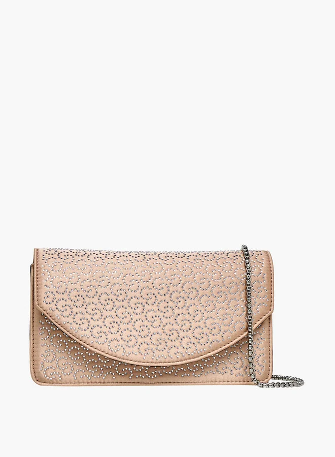 Celeste Embellished Crossbody Bag with Chain Strap
