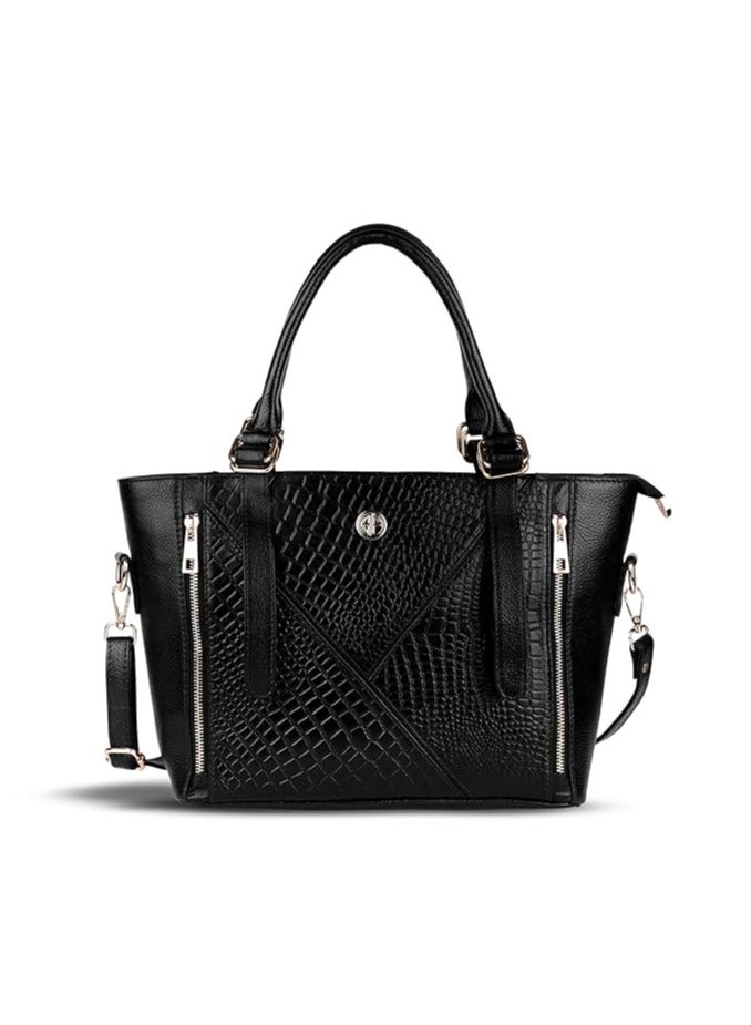 HAMMONDS FLYCATCHER Leather Branded Ladies Office Bag for Woman Stylish Big Size Spacious Office Bag for Women Shoulder Ladies Purse Handbag for Woman Big Size - Image 1