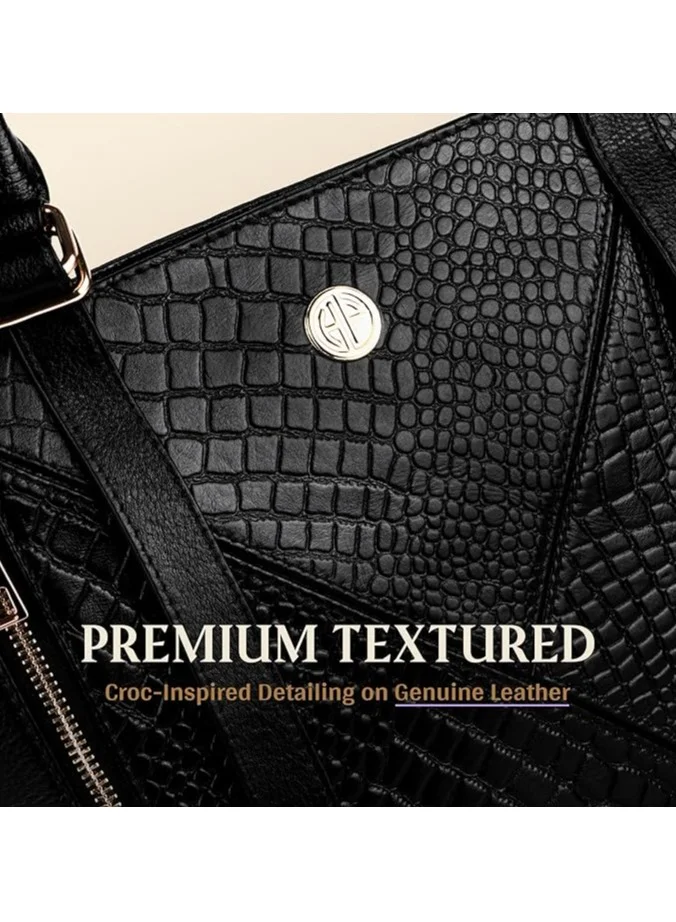 HAMMONDS FLYCATCHER Leather Branded Ladies Office Bag for Woman Stylish Big Size Spacious Office Bag for Women Shoulder Ladies Purse Handbag for Woman Big Size