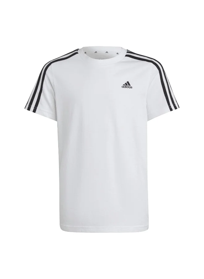 اديداس adidas U 3S Tee White Training T-Shirts 7-8Y