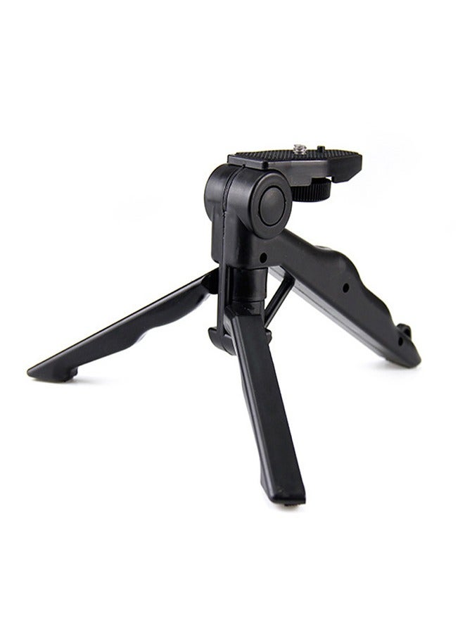 حامل هاتف محمول قابل للطي باليد لسطح المكتب، حامل ثلاثي القوائم صغير محمول قابل للطي لهواتف آيفون وأندرويد - Image 2