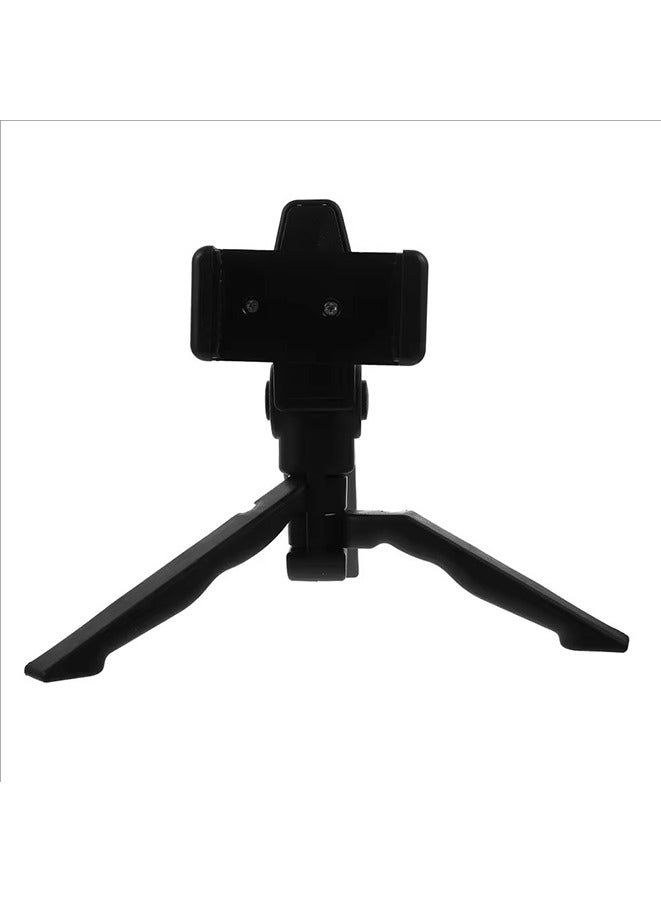 حامل هاتف محمول قابل للطي باليد لسطح المكتب، حامل ثلاثي القوائم صغير محمول قابل للطي لهواتف آيفون وأندرويد - Image 3