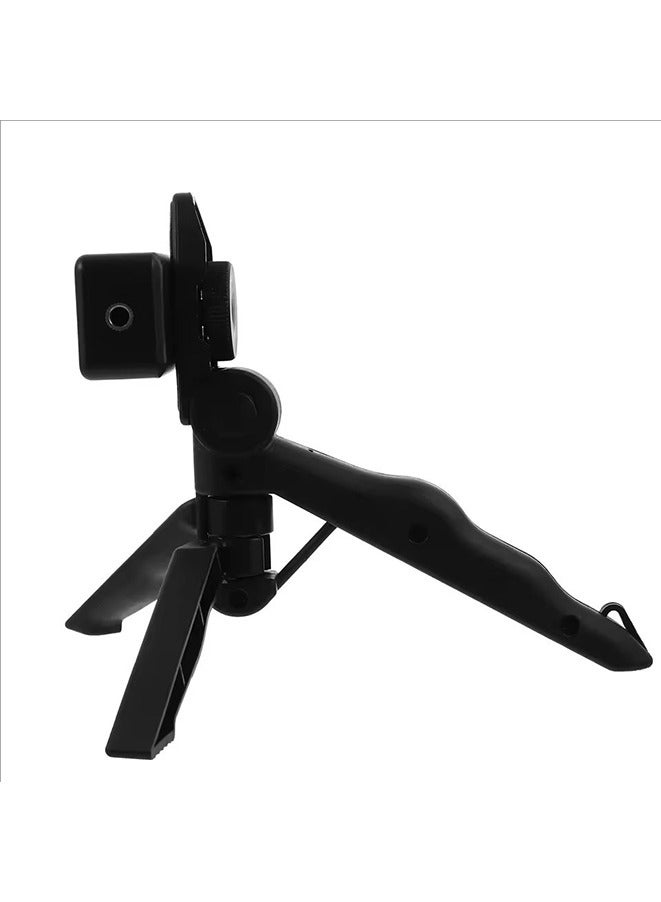 حامل هاتف محمول قابل للطي باليد لسطح المكتب، حامل ثلاثي القوائم صغير محمول قابل للطي لهواتف آيفون وأندرويد - Image 4