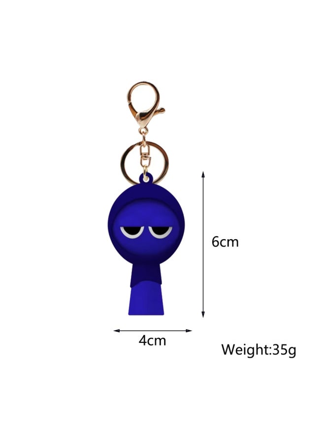 Generic - Cartoon Sprunki Keychain Cute Sprunki Oren Raddy Gray Brud Vineria For Girl Boy Bag Pendant Keyring Jewelry Fans Gifts-Color:H05 - Image 1