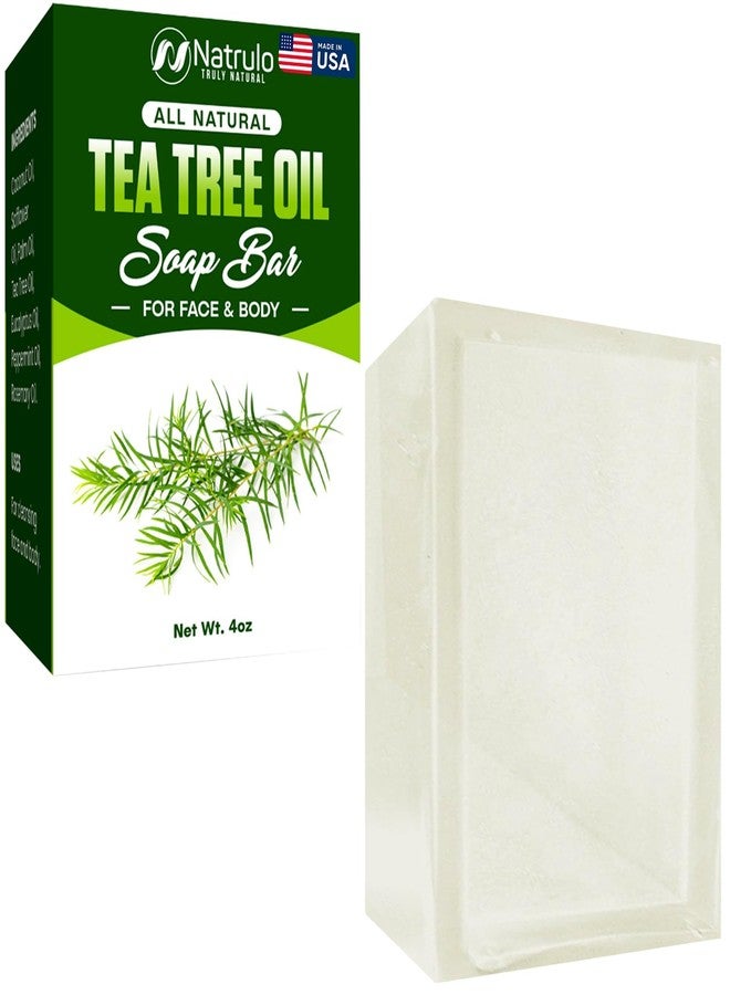 Natrulo Tea Tree Soap – Natural Defense Tea Tree Oil Wash Bar for Face & Body – Remedy Soap for Blemish-Prone Skin – Deeply Cleansing, Hydrating Cleanser for Calm, Fresh-Feeling Skin - Image 1