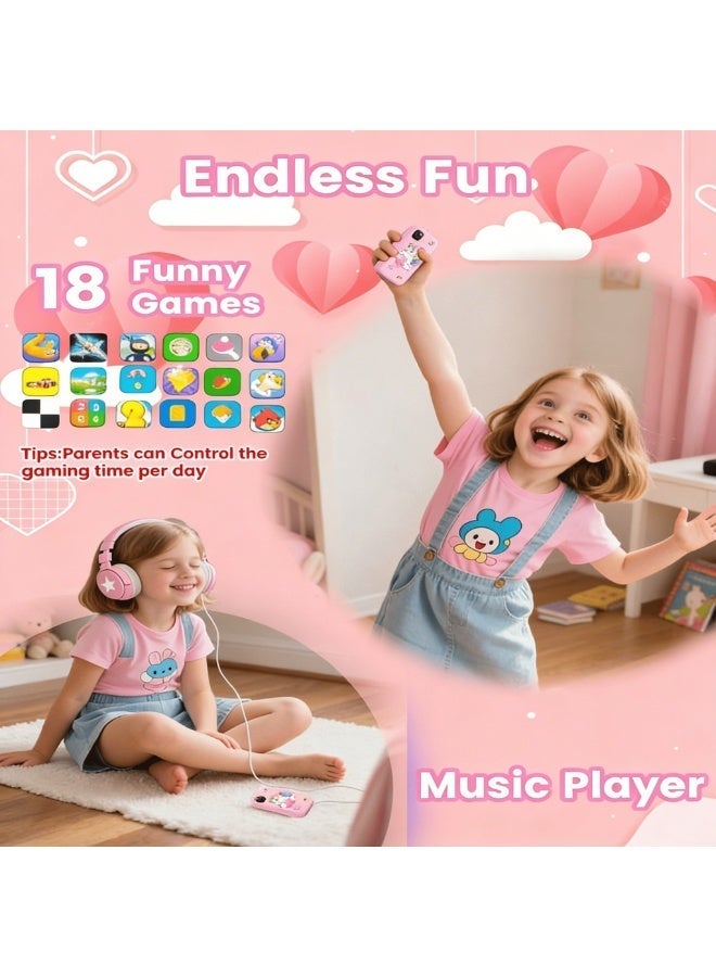 Closeli 2026 New Kids Smart Phone Toys, Multifunction Toy Phone for Boys Girls, Educational Toy,2.8 Inch Touchscreen, 1080P Dual Camera, 18 Educational Games, Music Player, Video Recorder, with Protective Case, Toys Gift for Kids,Birthday Gift(32GB) - Image 5