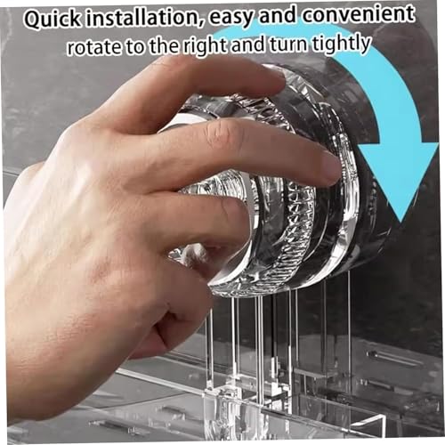 BWOGUE Universal Removable Faucet Storage Rack, Corrugated Suction Cup Storage Holder, No-Drill Bathroom Suction Storage Box, Water Automatically Drains Away for Bathroom, Kitchen - Image 3
