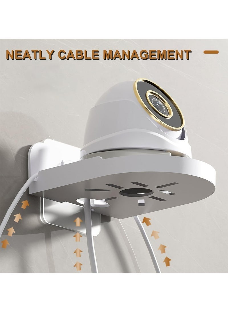 3 Set of Camera Shelf for Security Cameras, ABS Wall Camera Holder for Baby Monitors, Speakers, Universal Surveillance Cameras Holder (Transparent) - Image 3