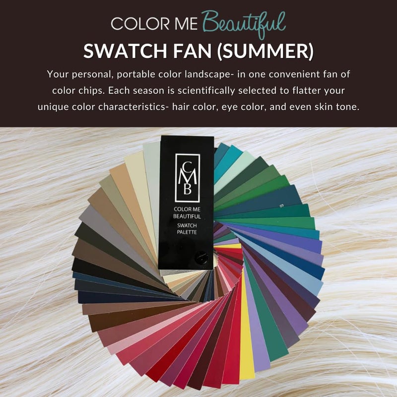 Color Me Beautiful Summer Color Fan by Color Me Beautiful, the leading authority on color analysis. Your Color Guide for clothing & accessories. The 48 very best colors for Summers selected from millions of options - Image 3
