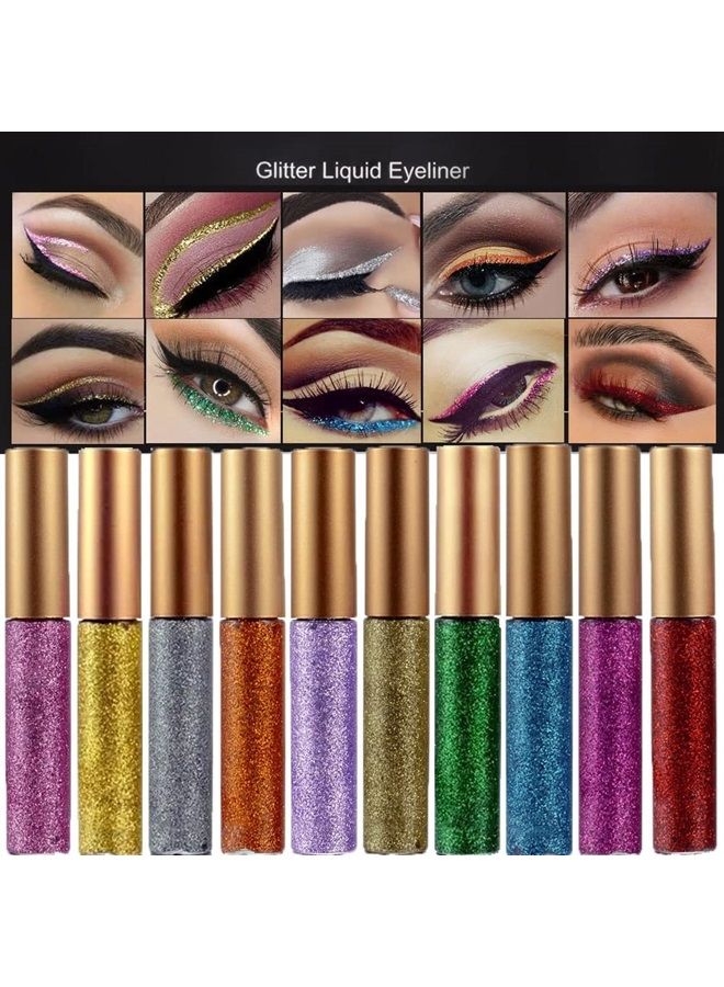 Spdoo Colorful Liquid Eyeliner Set, Neon Eyeliner Pencil Pigmented Waterproof Smudgeproof Long Lasting Gel Eye Liner Eye Makeup Gift Kit for Women - Image 1