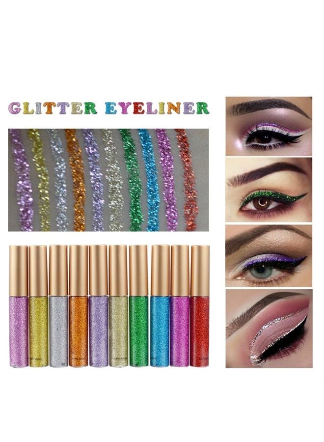 Spdoo Colorful Liquid Eyeliner Set, Neon Eyeliner Pencil Pigmented Waterproof Smudgeproof Long Lasting Gel Eye Liner Eye Makeup Gift Kit for Women - Image 2