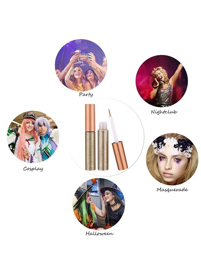 Spdoo Colorful Liquid Eyeliner Set, Neon Eyeliner Pencil Pigmented Waterproof Smudgeproof Long Lasting Gel Eye Liner Eye Makeup Gift Kit for Women - Image 5