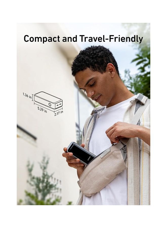 Anker Prime Power Bank, 12,000mAh 2-Port Portable Charger with 130W Output, Smart Digital Display, Compatible with MacBook Pro/Air, iPhone 16/15/14 Series, Samsung, Huaiwei, Dell, Xiaomi, Vivo, Oppo - Image 3