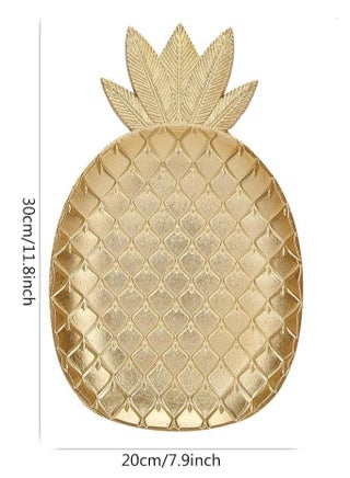 Decorative Pineapple Serving Tray, Gold Leaf Design, Snacks and Nuts Dish - pzsku/Z956A72191B41775D9681Z/45/_/1740326642/7c63453f-b009-47b2-a00d-e06738f6ddfb