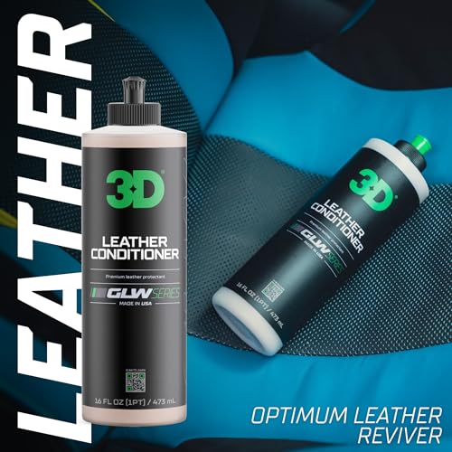 3D Leather Conditioner for Car, GLW Series | Restore, Condition, Protect | UV Protection | Conditions Leather Seats, Furniture, Boots, Apparel | DIY Car Detailing | 16 oz - Image 3
