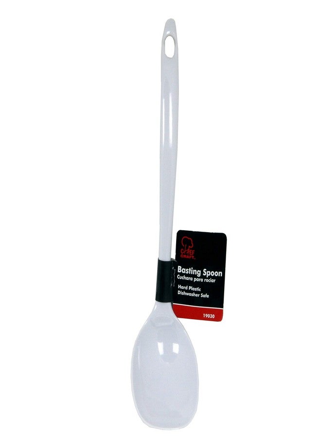 Chef Craft White Melamine Basting Spoon - Image 3