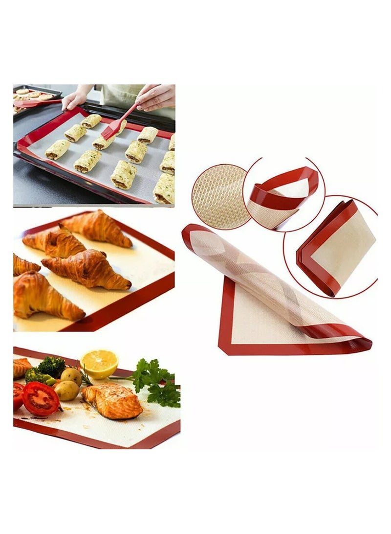Non Stick Silicone Baking Mat with Circles Pattern  - Image 2