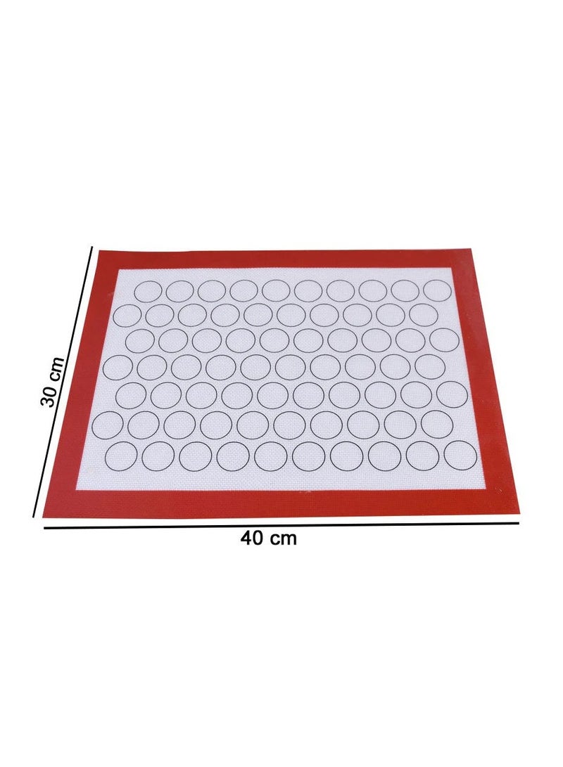 Non Stick Silicone Baking Mat with Circles Pattern  - Image 4