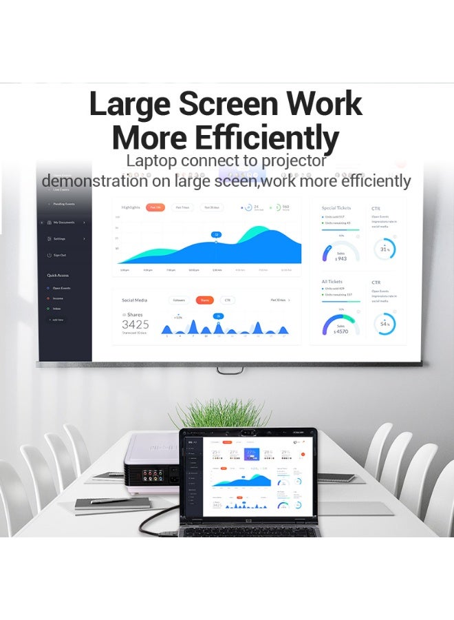 VENTION DP to VGA Cable 1.5M Black Model # HBLBG - Image 5