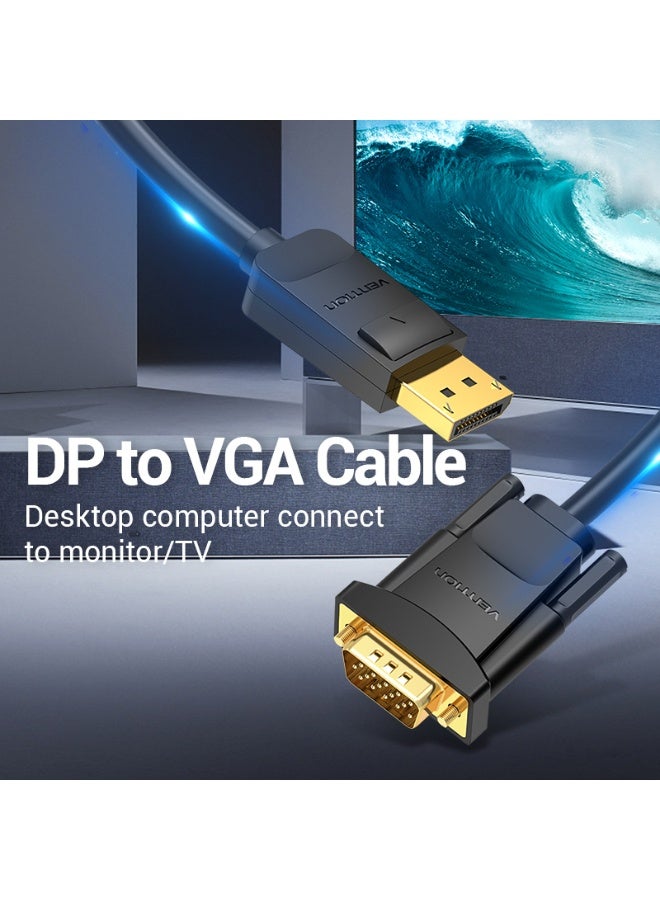 VENTION DP to VGA Cable 1.5M Black Model # HBLBG - Image 2