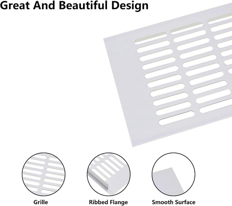 Aluminum Alloy Mesh Air Vent Cover 150x350mm For Shoe Cabinet Wardrobe Floor Exhaust - Image 5