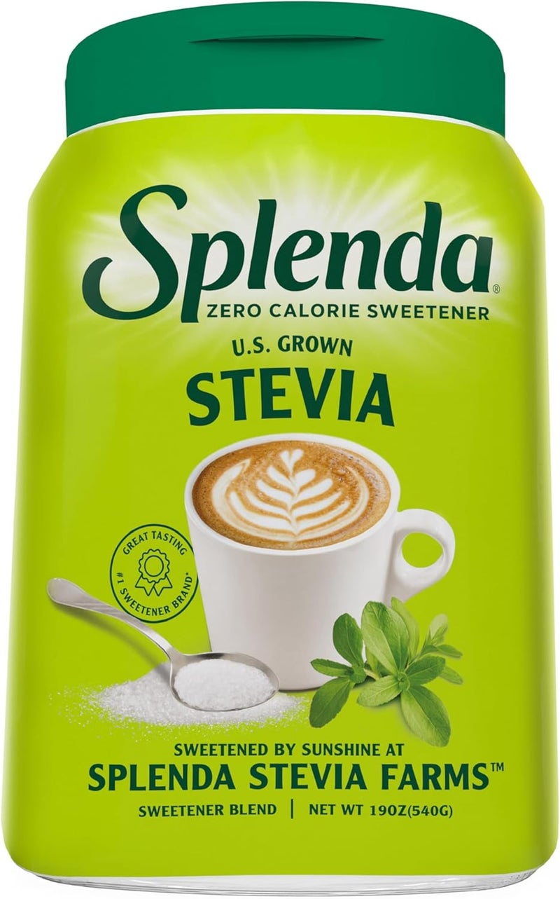 SPLENDA Naturals Stevia Zero Calorie Sweetener 19 Ounce Jar (540 g) - Image 1