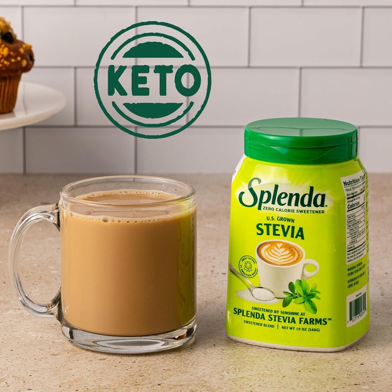 SPLENDA Naturals Stevia Zero Calorie Sweetener 19 Ounce Jar (540 g) - Image 5