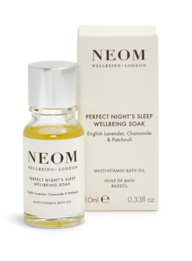 NEOM Organics Perfect Night's Sleep Wellbeing Soak Multi-Vitamin Bath Oil 10ml - Image 1