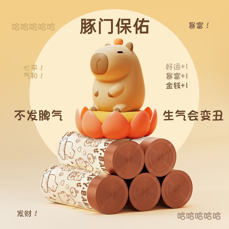 Drawstring Garbage Bag Household Thickened Portable Tear-Free Large Kitchen Plastic Bag Office Solid Cleaning Bag - Image 3