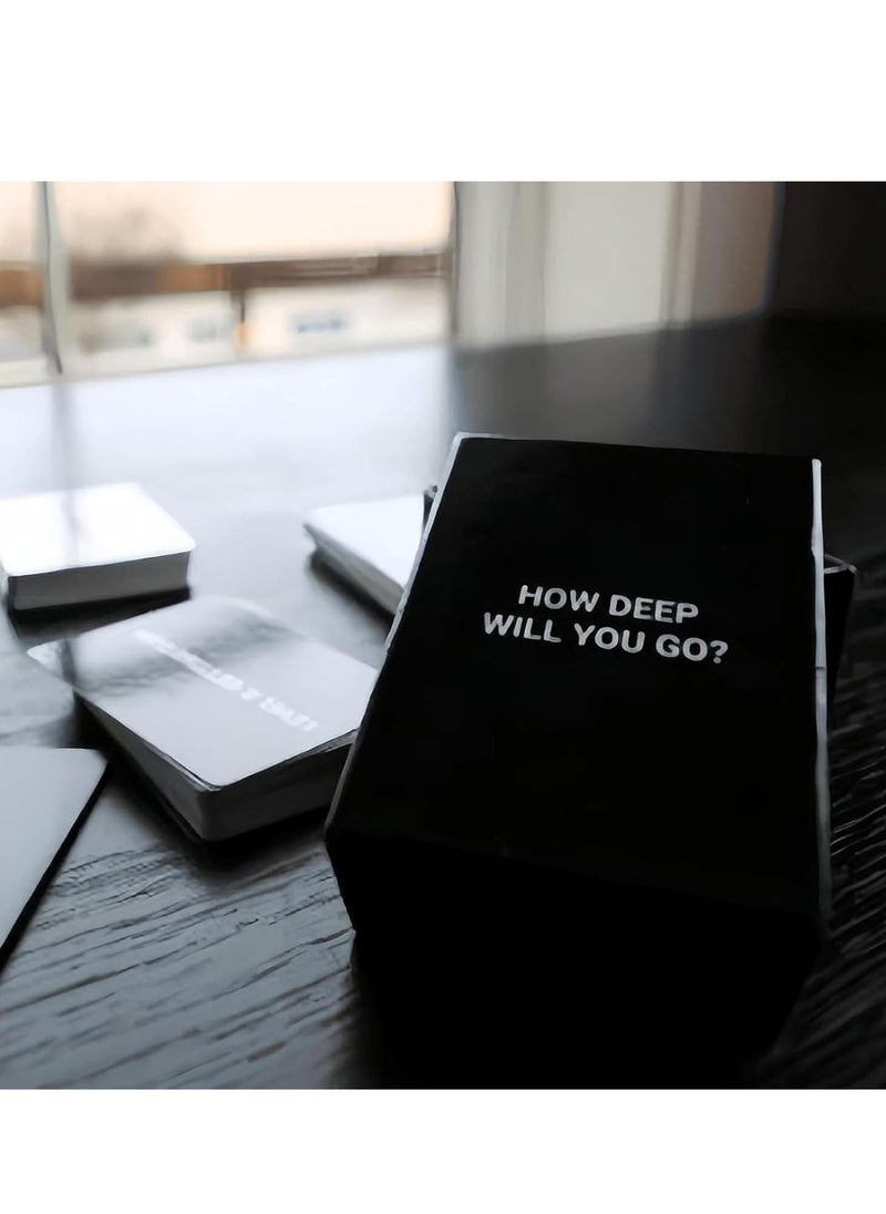 How Deep Will You Go? Game Of Questions To Deepen Connection, 99 Icebreaker Conversation Cards, How Deep Will You Go Card Game, The Perfect Choice For Family Gatherings (1 box)