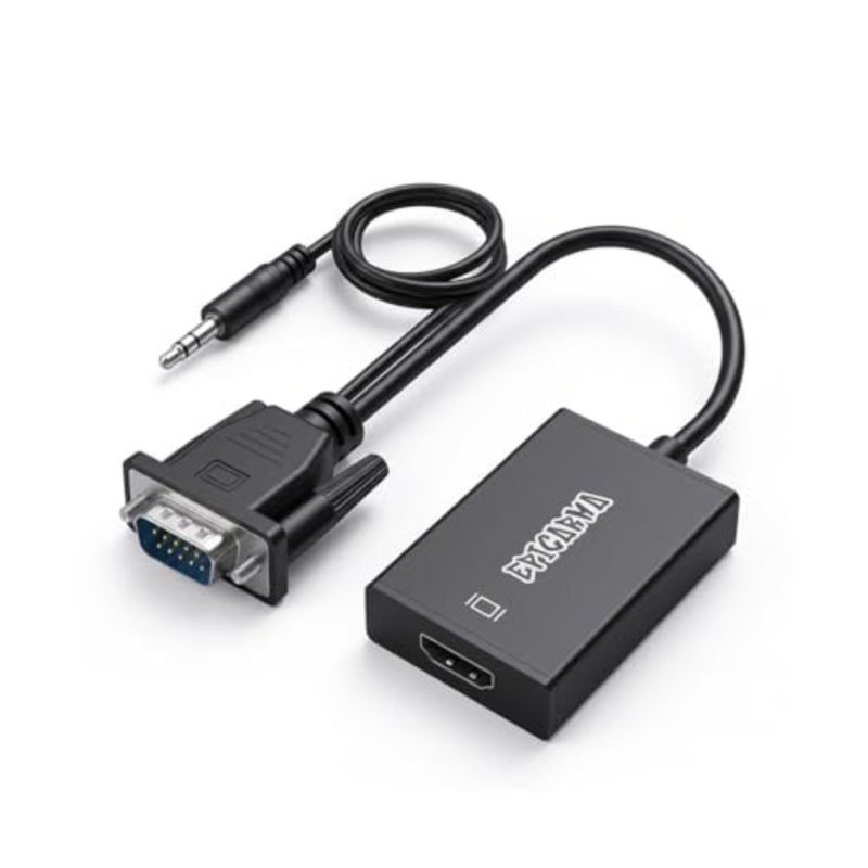 محول VGA إلى HDMI يحول إشارات VGA ويخرجها إلى أجهزة عرض HDMI، أسود - Image 1