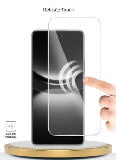 دبليو تيك واقي شاشة من الزجاج المقوى Huawei Nova 12 5G 2023 / Nova 12s 4G 2024 Premium Series Curved Edged 9H 2.5D (MSG9CN) - شفاف  - Image 4
