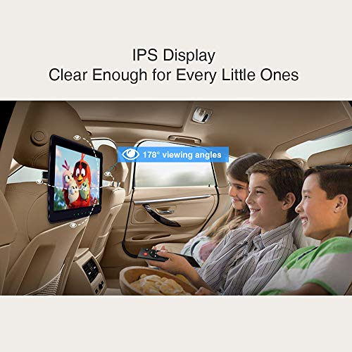 XTRONS 11.6 Inch Car Headrest Mount Monitor with HDMI Input, 1080P Wide Screen with IPS Display Portable Video Player for Car Backseat Multimedia Entertainment Supports AV-in USB SD - Image 3